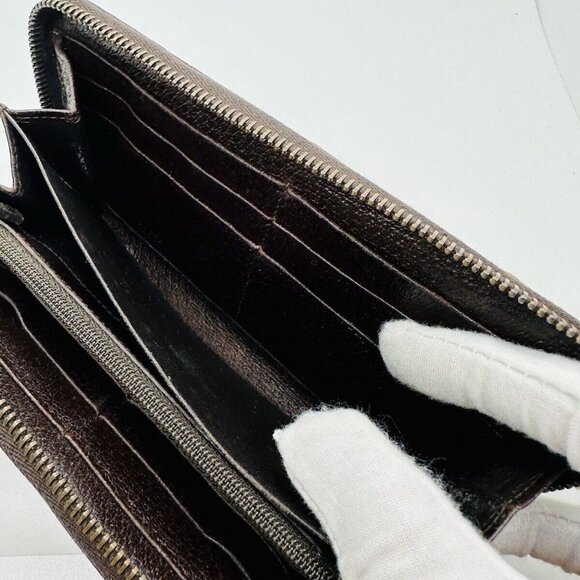 Gucci Large Double  G Monogrammed Zippy wallet Vintage Luxury Accessory - Picture 9 of 12